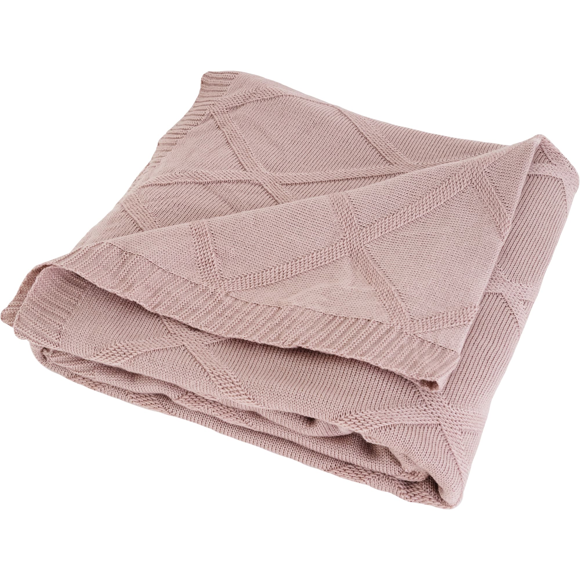 83273947 Плед вязаный 150x200 см акрил цвет брусничный Отсутствует Santreyd  - Вид №2