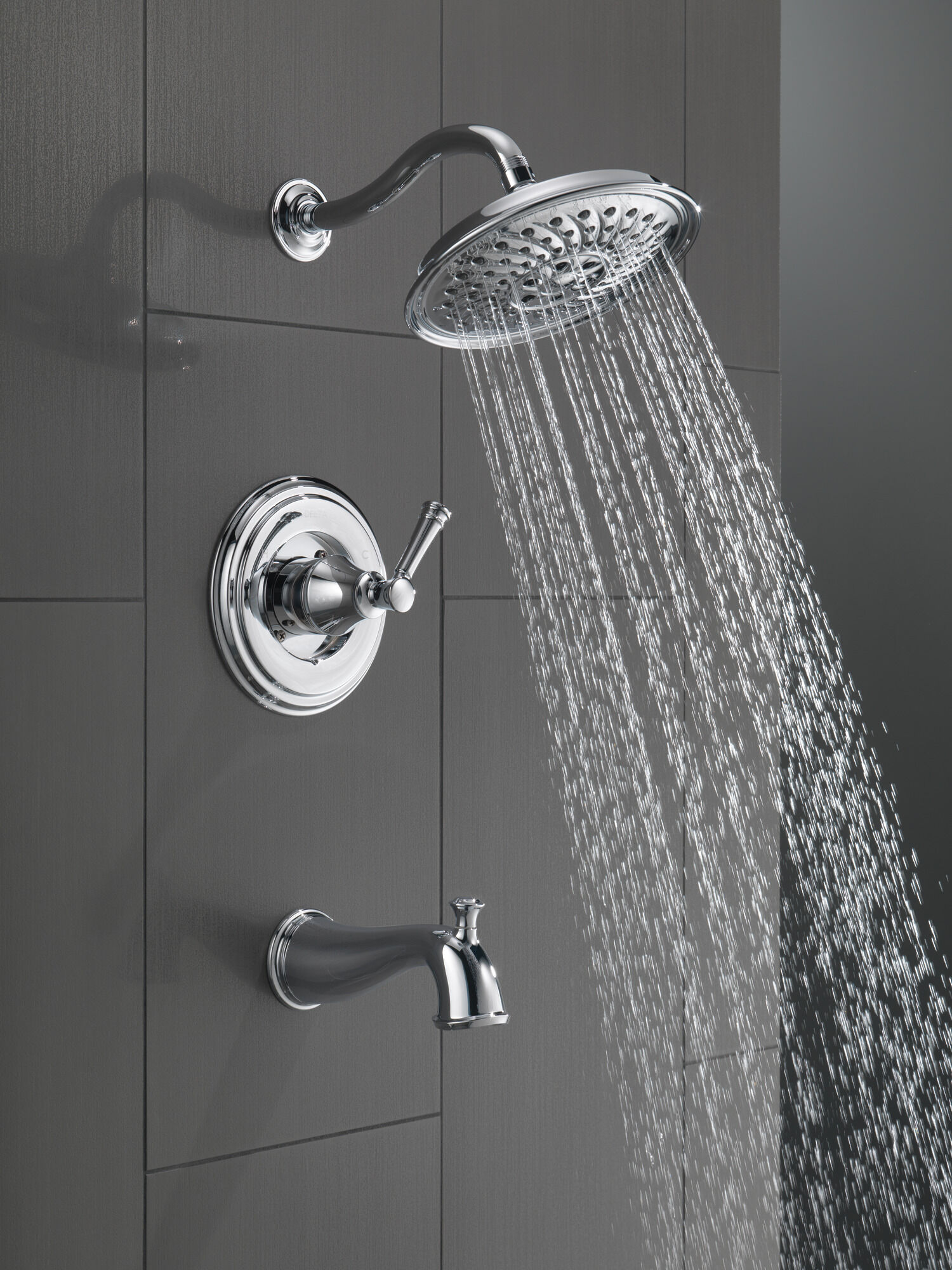 144757C Монитор серии 14 для ванны и душа с H2Okinetics Delta Faucet DELTA Хром - Вид №4