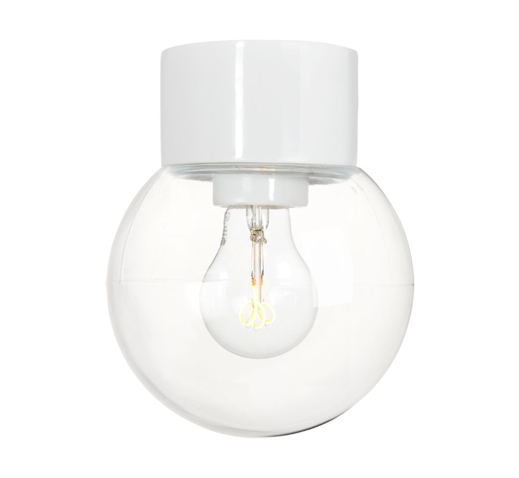 Настенный светильник / потолочный светильник из стекла и фарфора Ifö Electric Classic Globe ARCH-00080719 - Вид №12