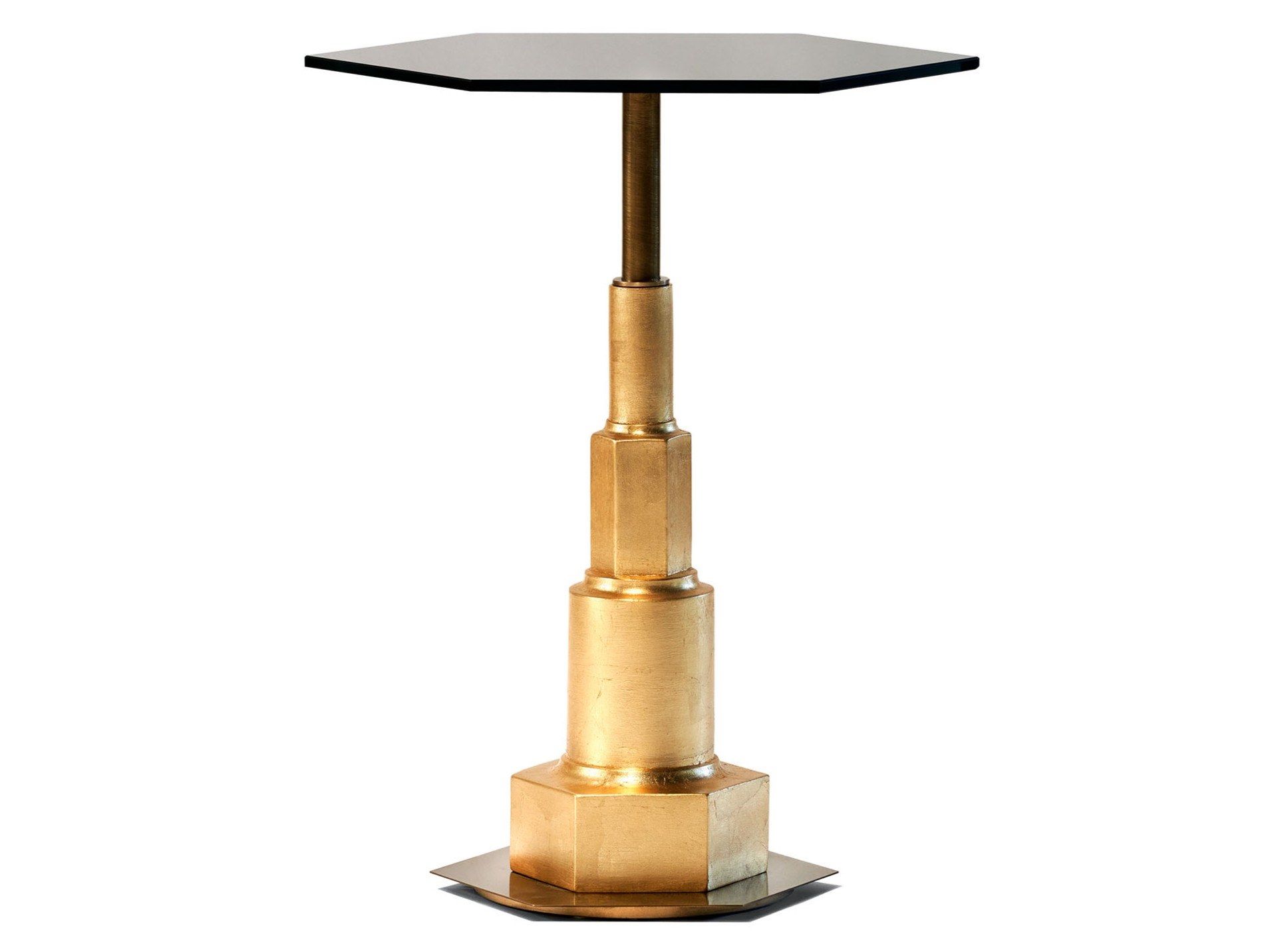 Высокий стеклянный шестиугольный журнальный столик MARIONI Келли ARCH-00030772