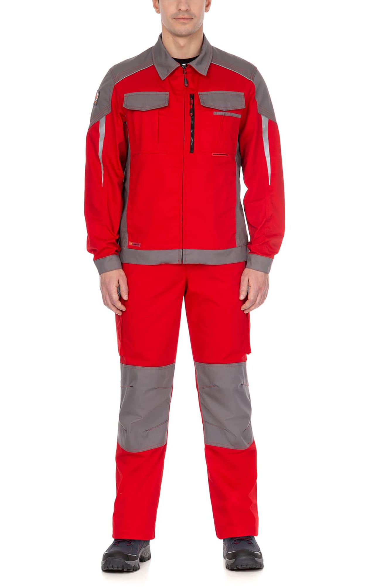 70057 Костюм  NEW красный с серым STATUS  Летняя спецодежда  размер 56-58/170-176  - Вид №8