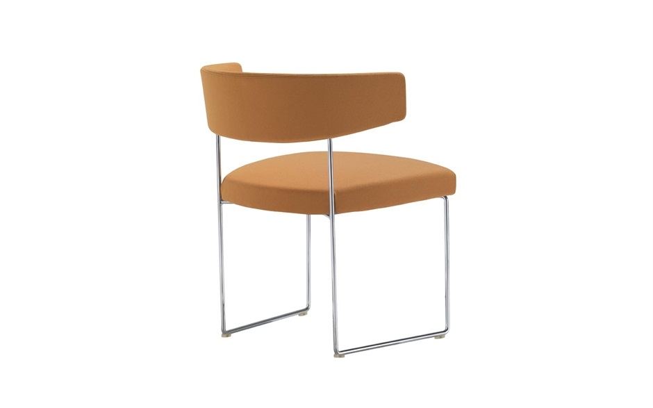 102471 Стул терракотовый металлические ножки Andreu World Tauro - Вид №1