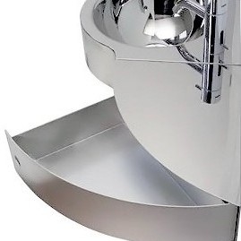 46049 Подвесная раковина настенная овальная Rapsel  белая  - Вид №3