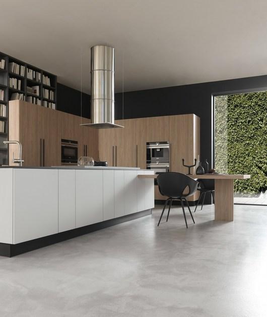 Floritelli Cucine Лакированная оборудованная кухня HPL с островом Prima sun-id-1508321 - Вид №2