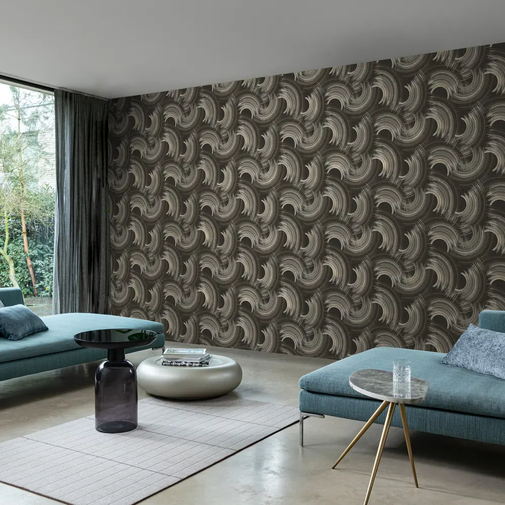 Флизелиновые обои WALL UP Neon в элегантном коричневом оттенке 89383195 STLM-1461907 - Вид №4