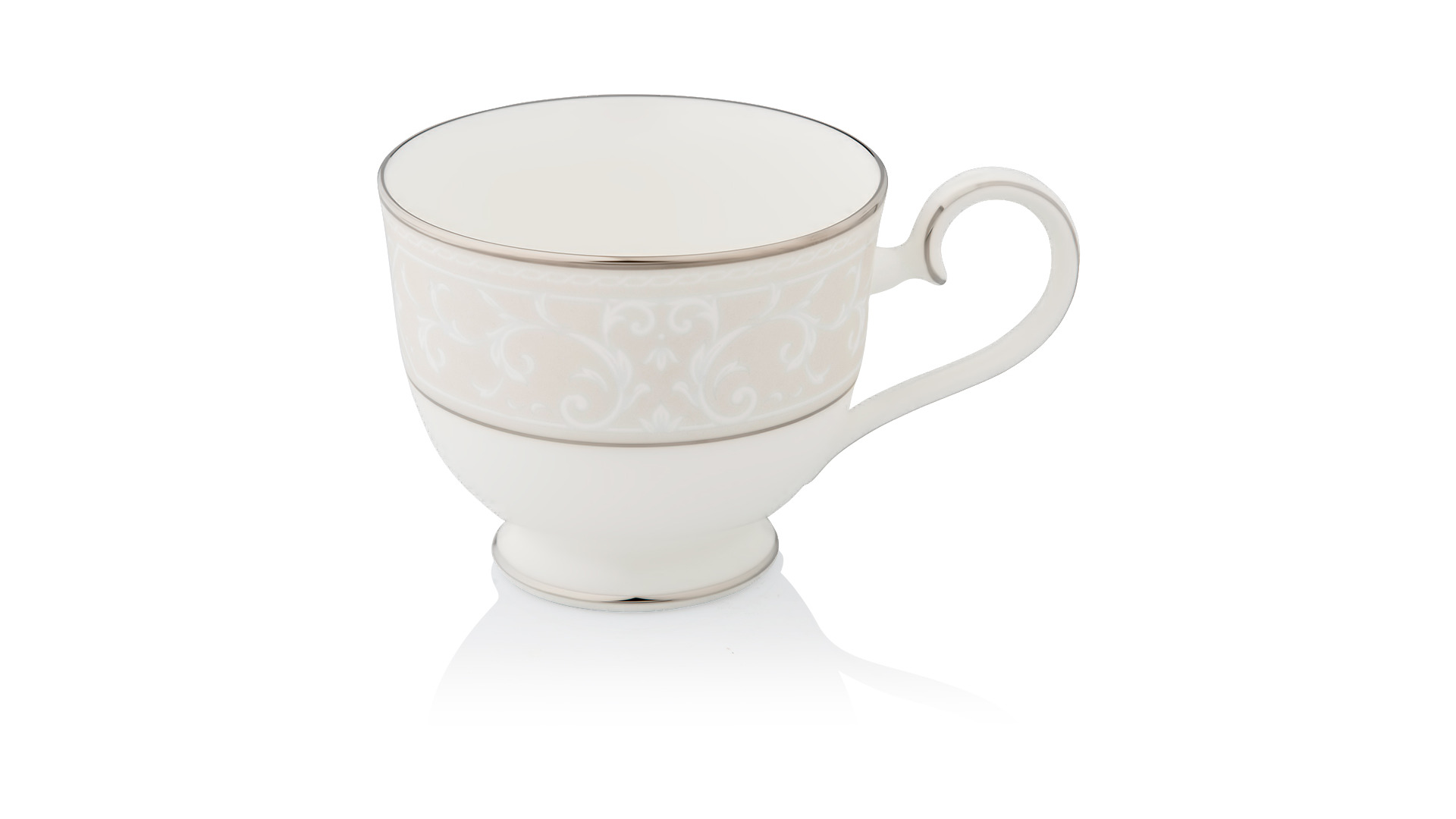 10655247 Noritake Сервиз чайный Noritake "Монтвейл, платиновый кант" на 6 персон 21 предмет Фарфор костяной  - Вид №2