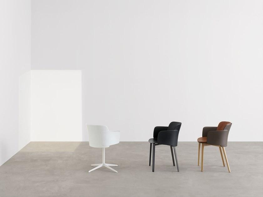 Desalto Стул из полипропилена и кожи с подлокотниками sun-id-1454311 - Вид №3