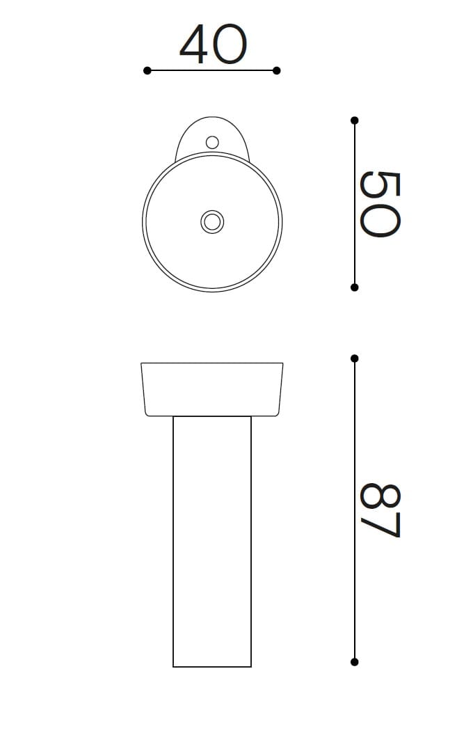 Круглый умывальник Livingtec® на колонне Ex.T плато ARCH-00071298 - Вид №6