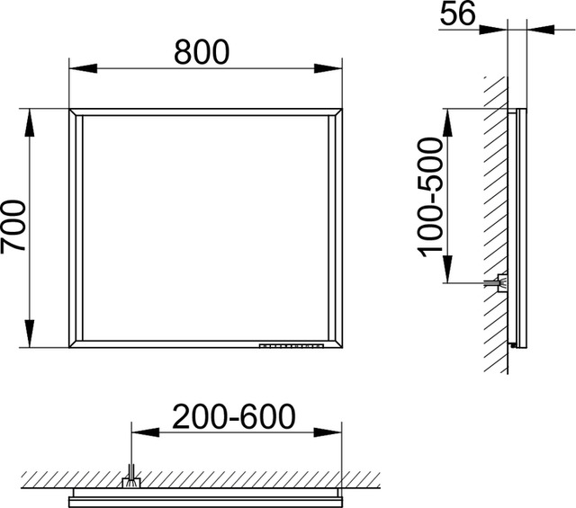 19098012500 Зеркало с подсветкой KEUCO Edition 90 - Вид №3