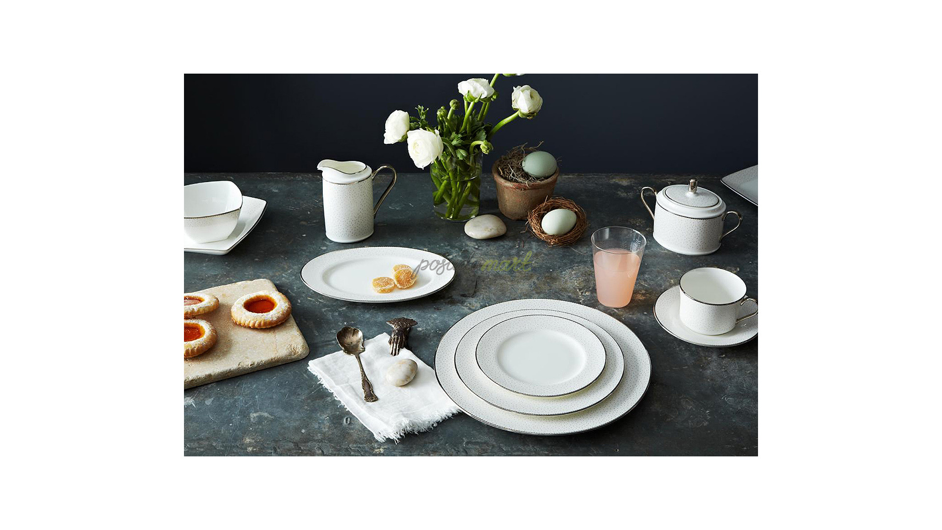 10665455 Noritake Набор из 6 тарелок десертных Noritake "Брум-стрит" 17см Фарфор костяной  - Вид №3