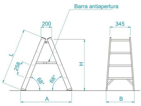 Frigerio Carpenterie Стул складной двойной ступенькой sun-id-1488462 - Вид №5
