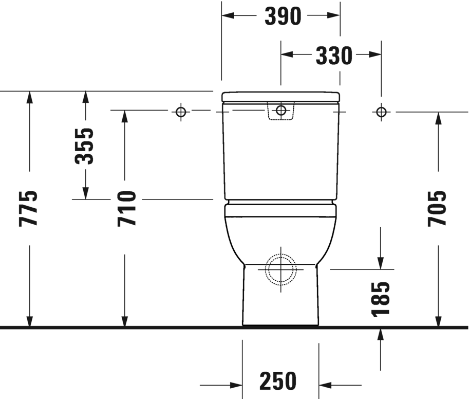 2182092000 Компакт унитаз с бачком Белый Duravit  Германия  - Вид №9