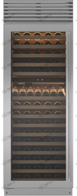 Sub-Zero Вертикальный винный шкаф из нержавеющей стали со стеклянной дверью класса а Cantine vino Icbbw-30 