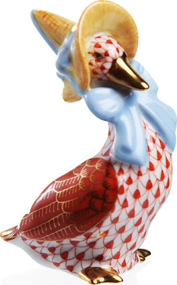 10611079 Herend Фигурка 7,5см "Матушка гусыня" Фарфор 