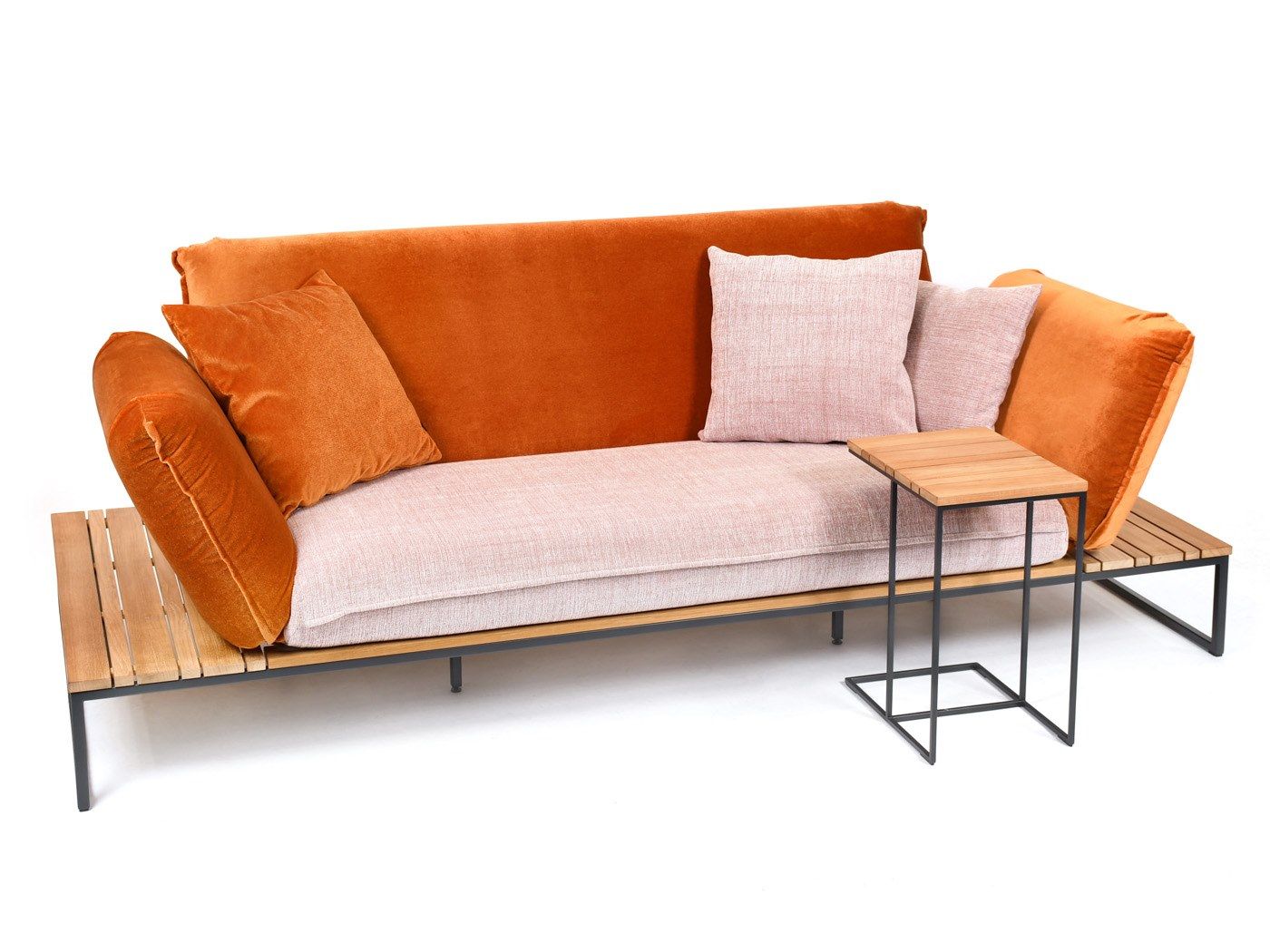 3-местный садовый диван с откидной спинкой из ткани FISCHER MÖBEL Флора ARCH-00146840 - Вид №2