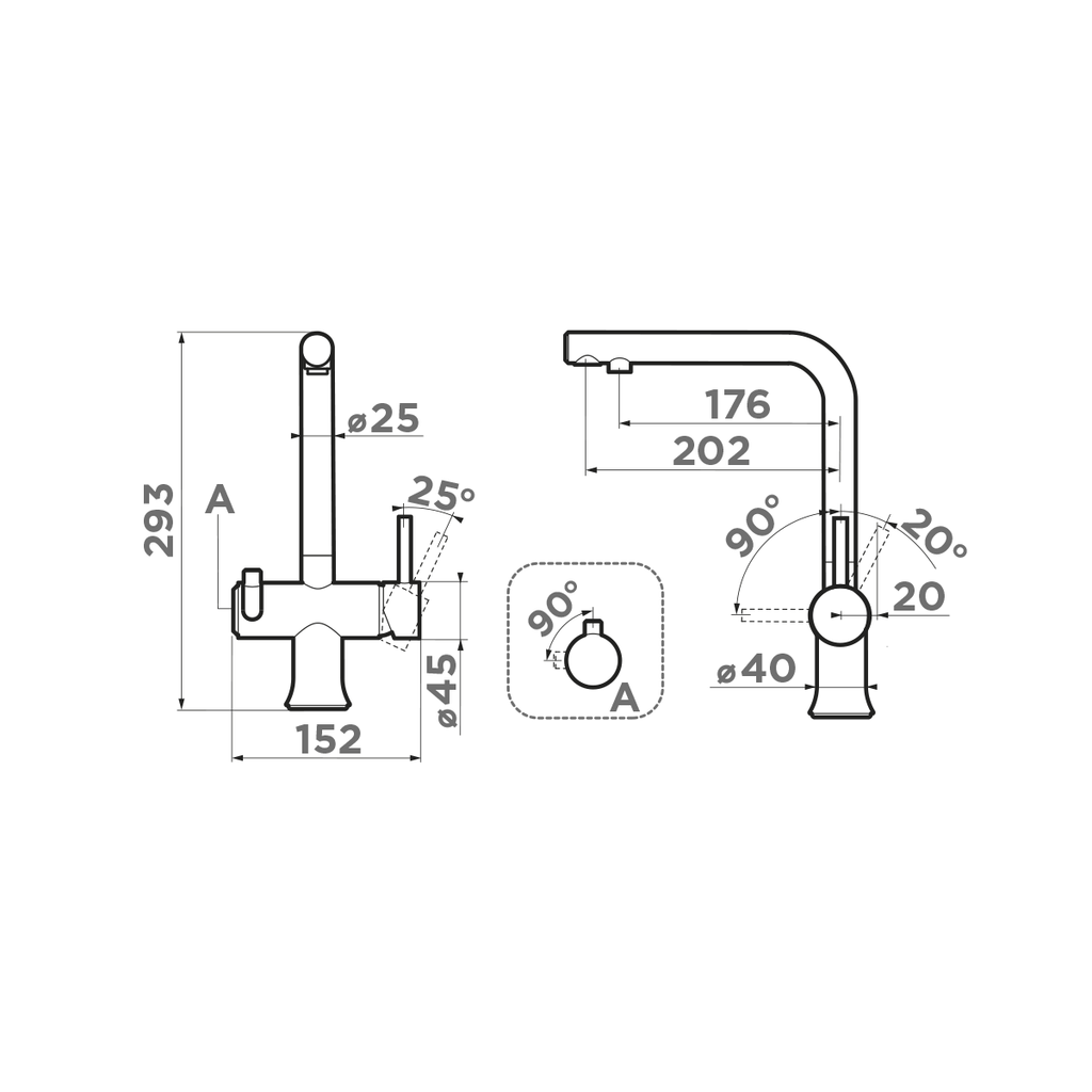 Смеситель для кухни Hotaru B OMOIKIRI 4994029 - Вид №5