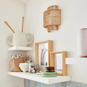 Полка настенная Spaceo White 80x23.5 см МДФ цвет белый