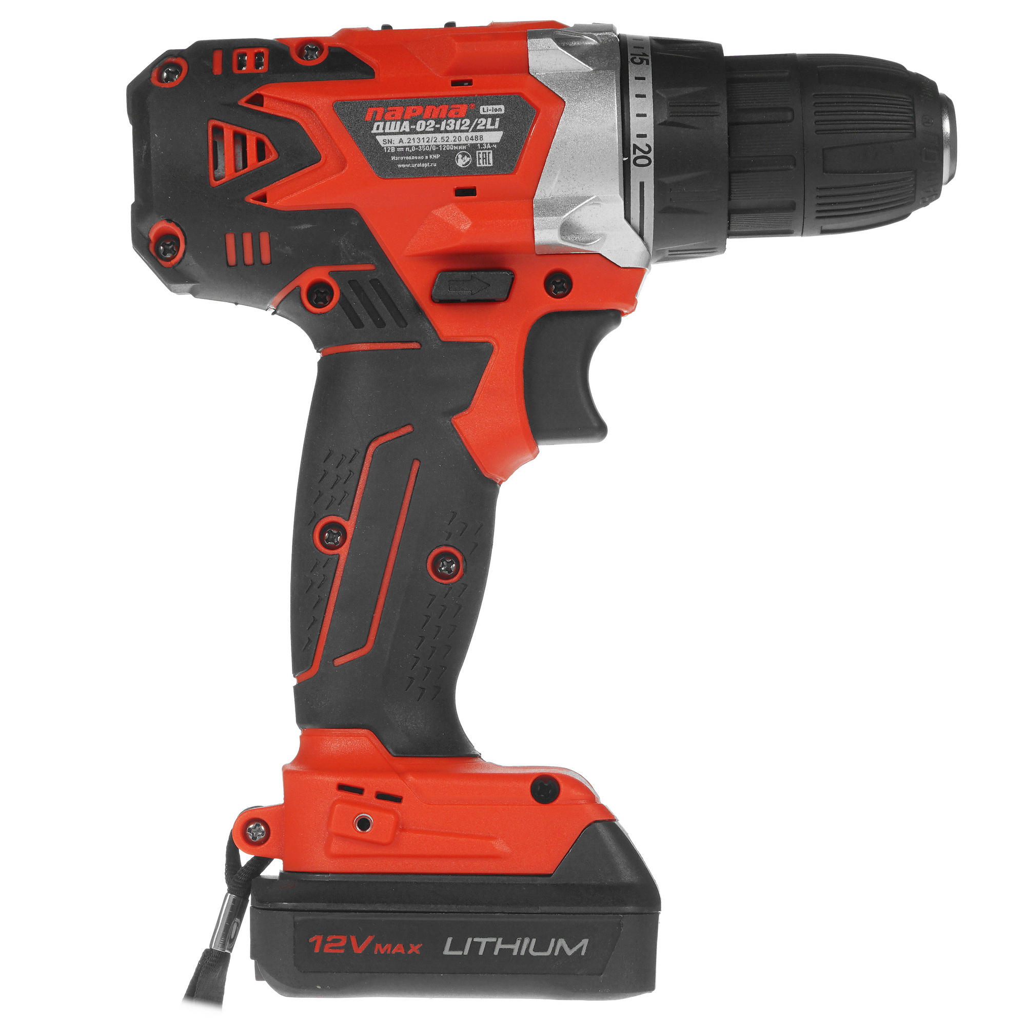 Дрель-шуруповерт Парма ДША-02-1312/2Li 02.021.00006 5308934 STDN-0101097 - Вид №1