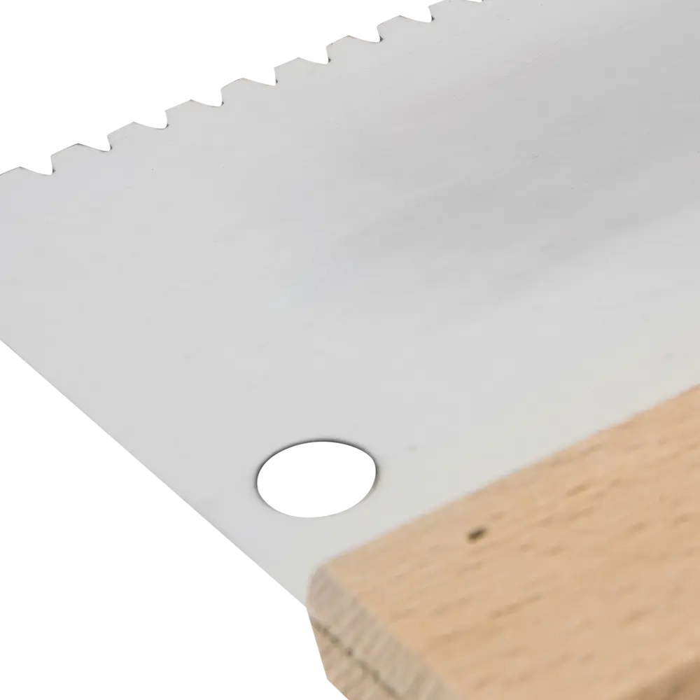 Шпатель зубчатый DOMINUS 180 мм для клея с буковой ручкой 81952426 STLM-0014866 - Вид №1