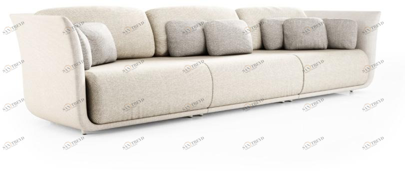 VONDOM Садовый диван из модульной ткани Suave sun-id-1385905