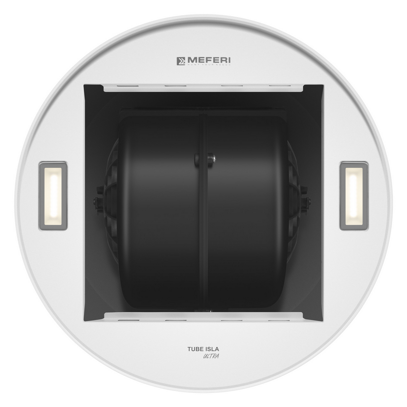 9202545 Вытяжка островная Meferi TUBE35WH ISLA ULTRA белый STDN-0002956 - Вид №11