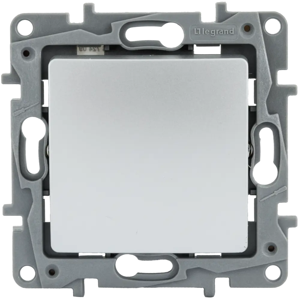 Legrand Etika: Проходной выключатель с 1 клавишей в алюминиевом исполнении 82496546 STLM-0028720 - Вид №1