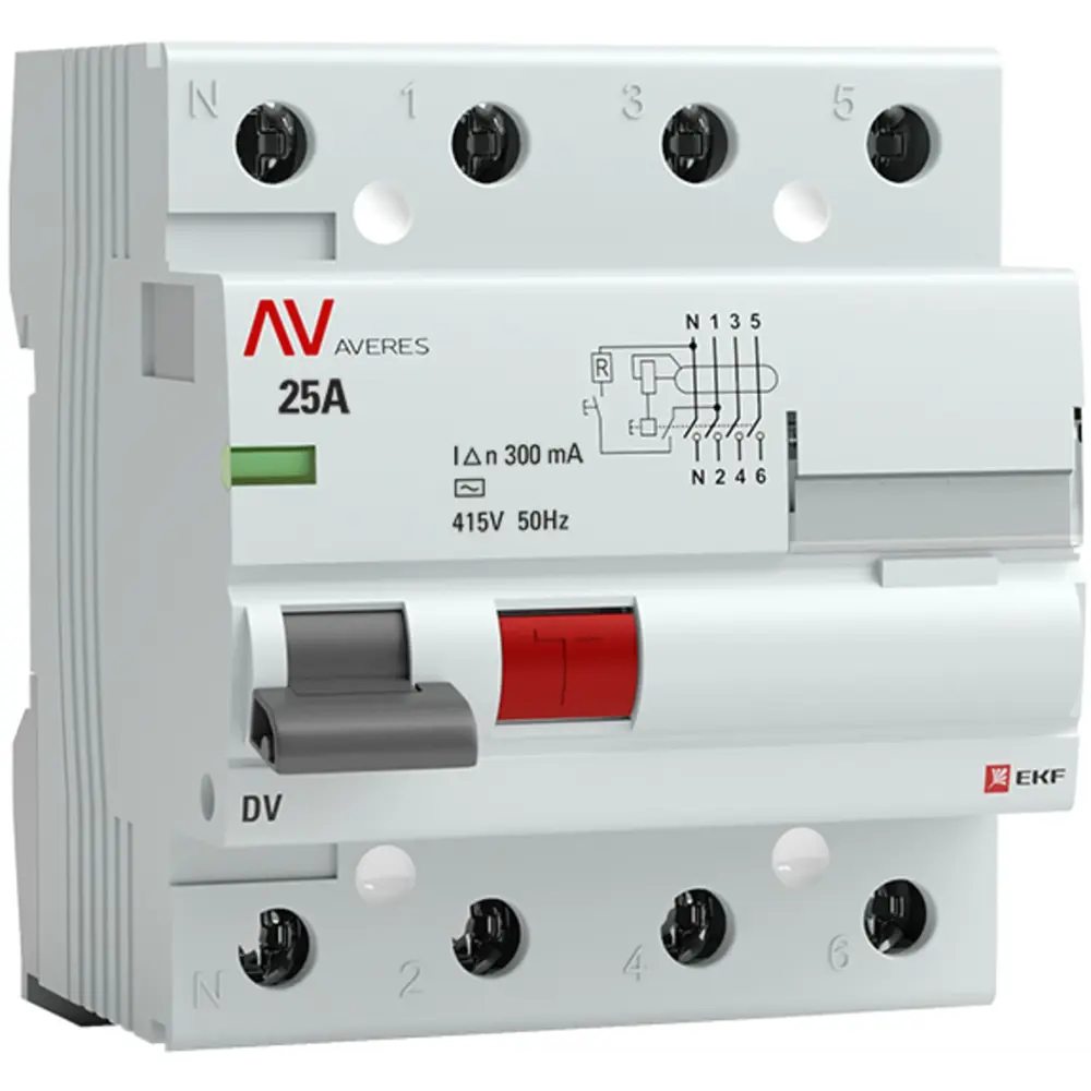 УЗО EKF Averes - защита от токов утечки и короткого замыкания 84579902 STLM-0052260