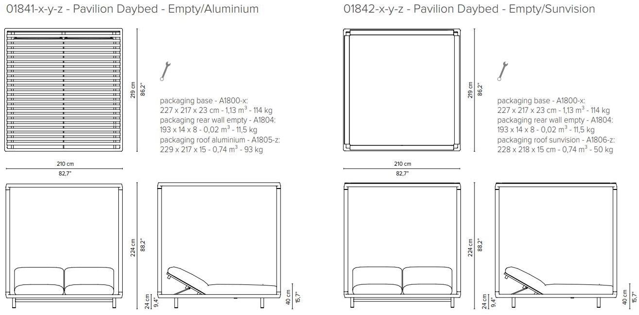 TRIBÙ Деревянная грядка с балдахином Pavilion sun-id-1479731 - Вид №11