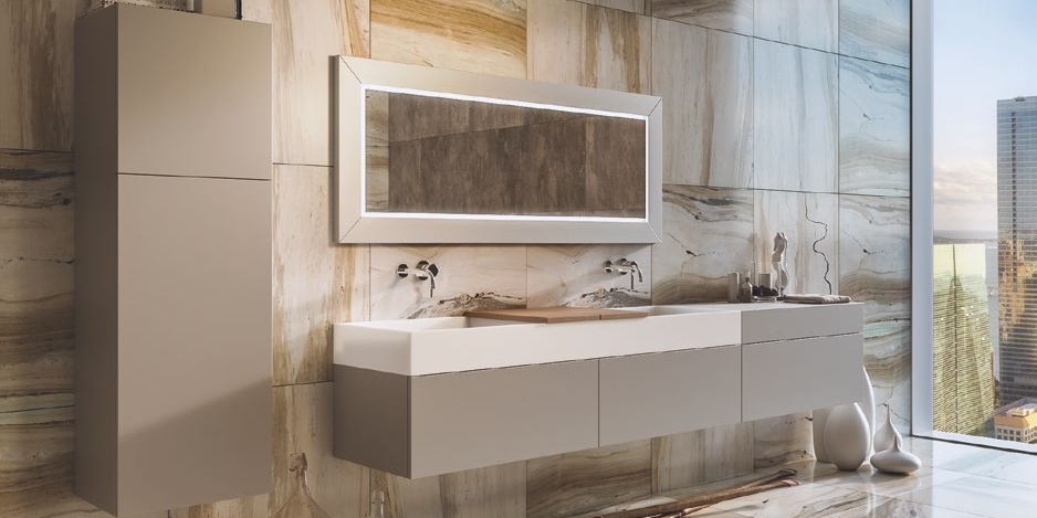 Moma Design Зеркало настенное с подсветкой 1600х500 Mirr Wood отделка лак.матов MIRRWOOD16050 - Вид №1