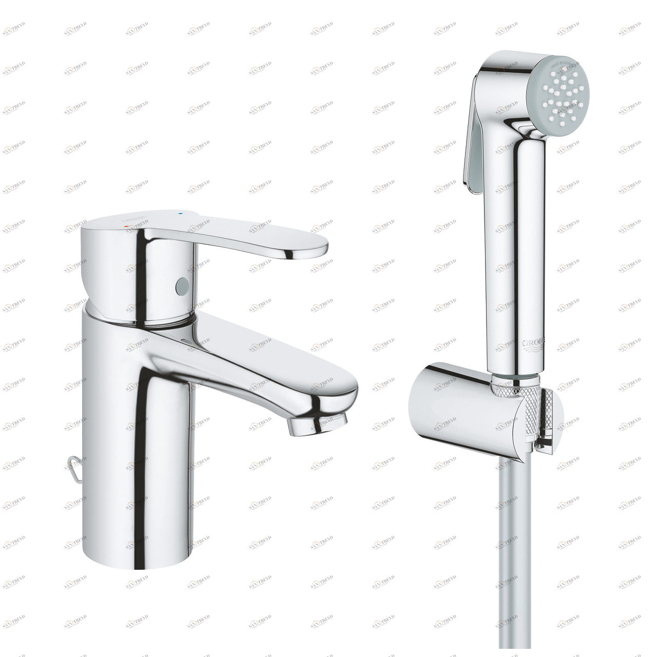 Смеситель для раковины DN 15 GROHE Eurostyle Cosmopolitan однорычажный S-Size, хром (23953003)