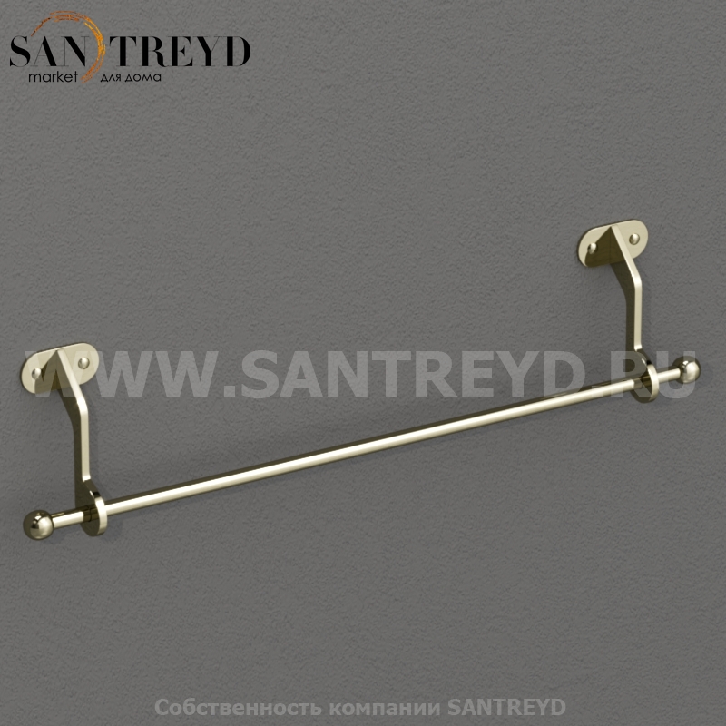 741391 Полотенцедержатель 60 см, цвет Золотистый Kerasan ACCESSORIES Италия 