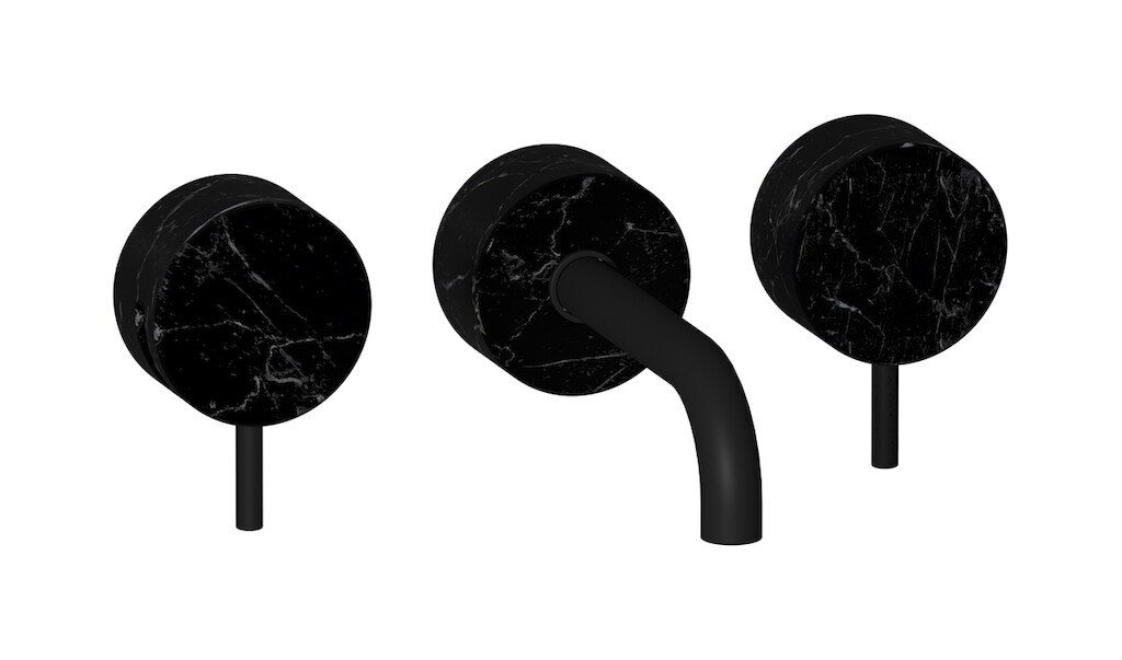 Смеситель встроенный для раковины WE ARE IB mr306np_2 Matt Black Marmo