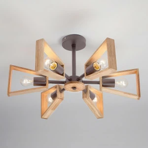 Потолочная люстра Eurosvet Klark 70056/6 кофе EUROSVET KLARK 328892 Бежевый;коричневый