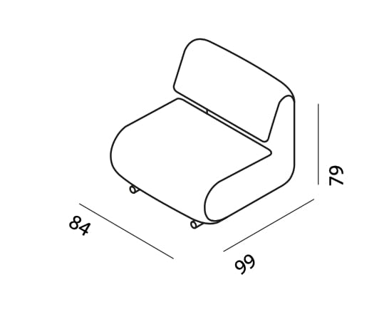 Тканевое кресло Desalto клип ARCH-00137113 - Вид №1