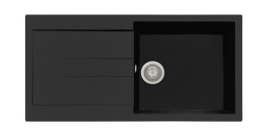 Раковина с одной чашей из композитного материала с поддоном