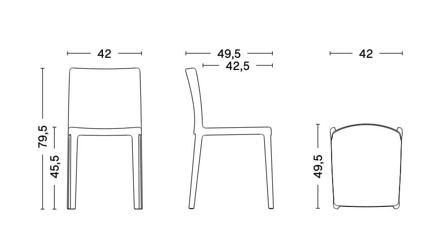 Стул из полипропилена In Stock Hay ARCH-00004098 - Вид №6