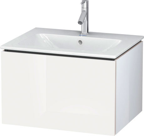 LC614002222 L-Cube Тумбочка подвесная Белый глянцевый декор Duravit - Вид №2