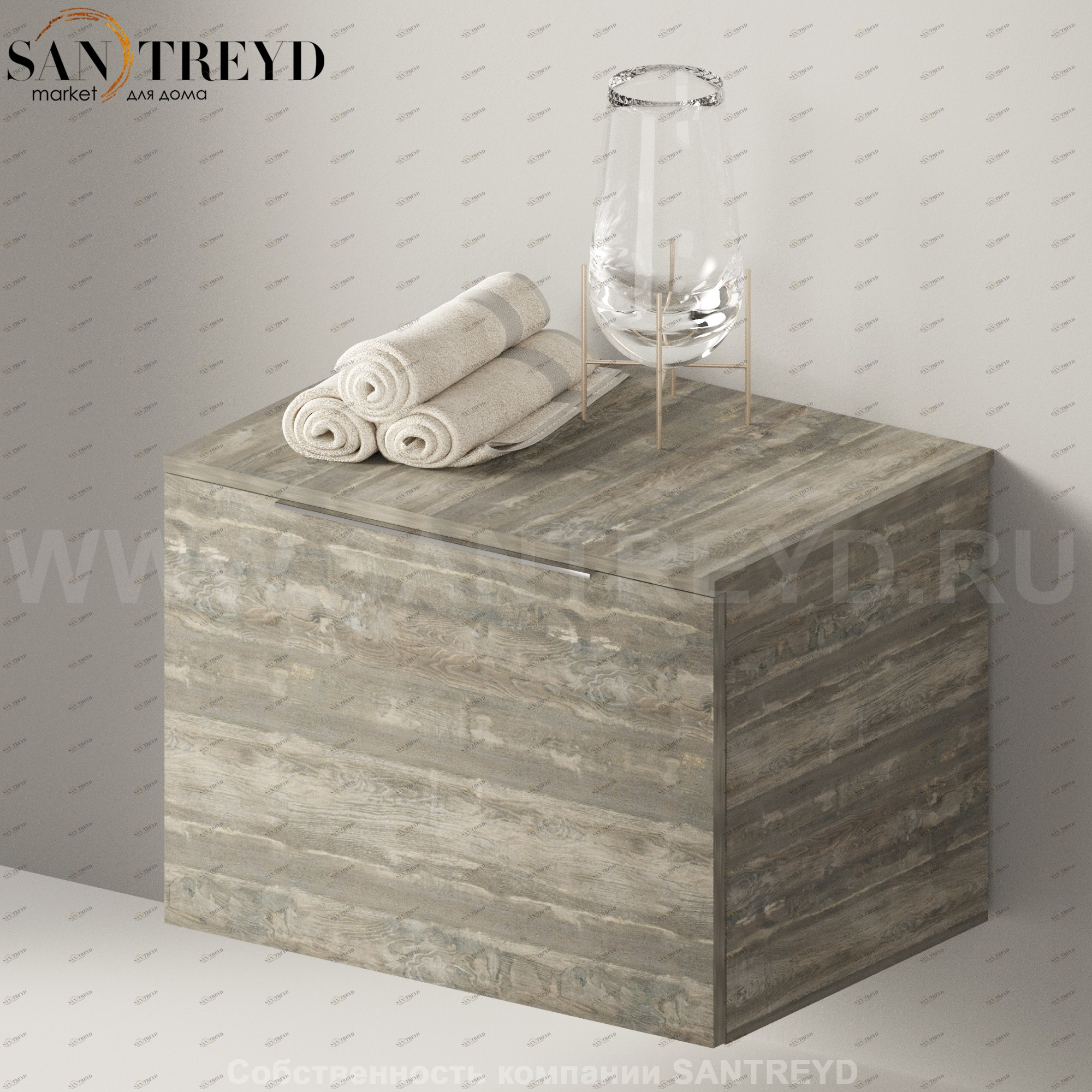 Flaminia BOX Настенная тумба 70 см с 1 ящиком BX423.WE Ceramica Flaminia BX423WE