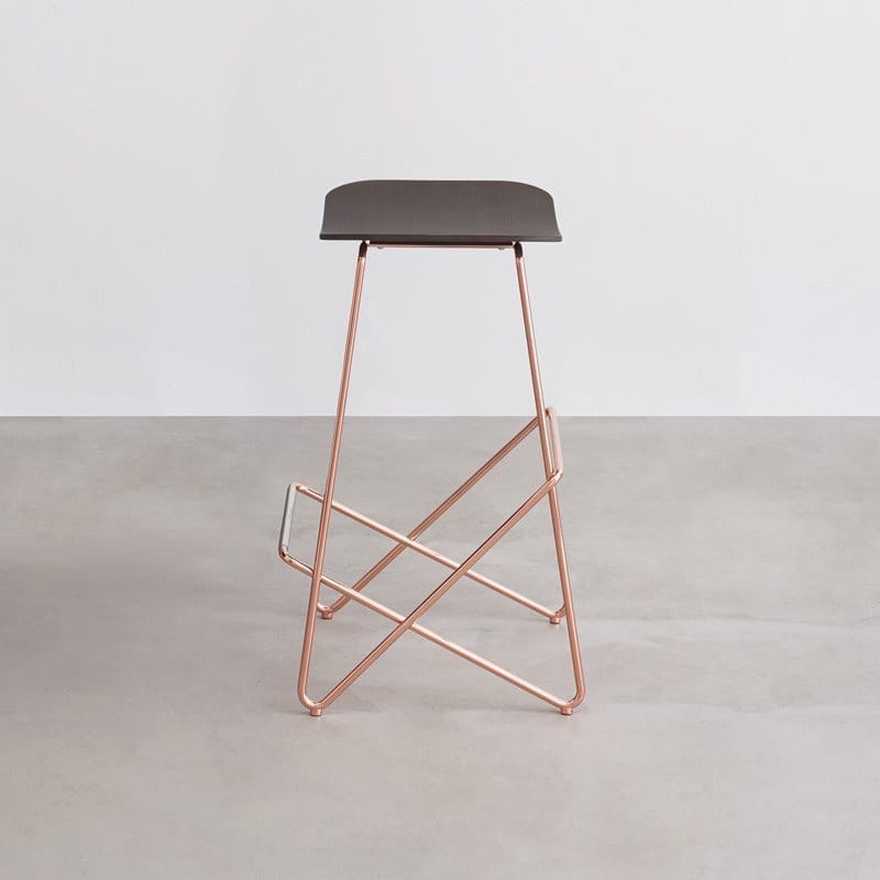 Стальной табурет с подставкой для ног Desalto ENDLESS ARCH-00101636 - Вид №1