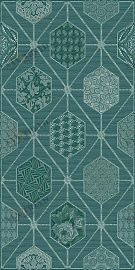 Декор Devore Indigo Geometria 31,5x63 Azori sun-id-324818