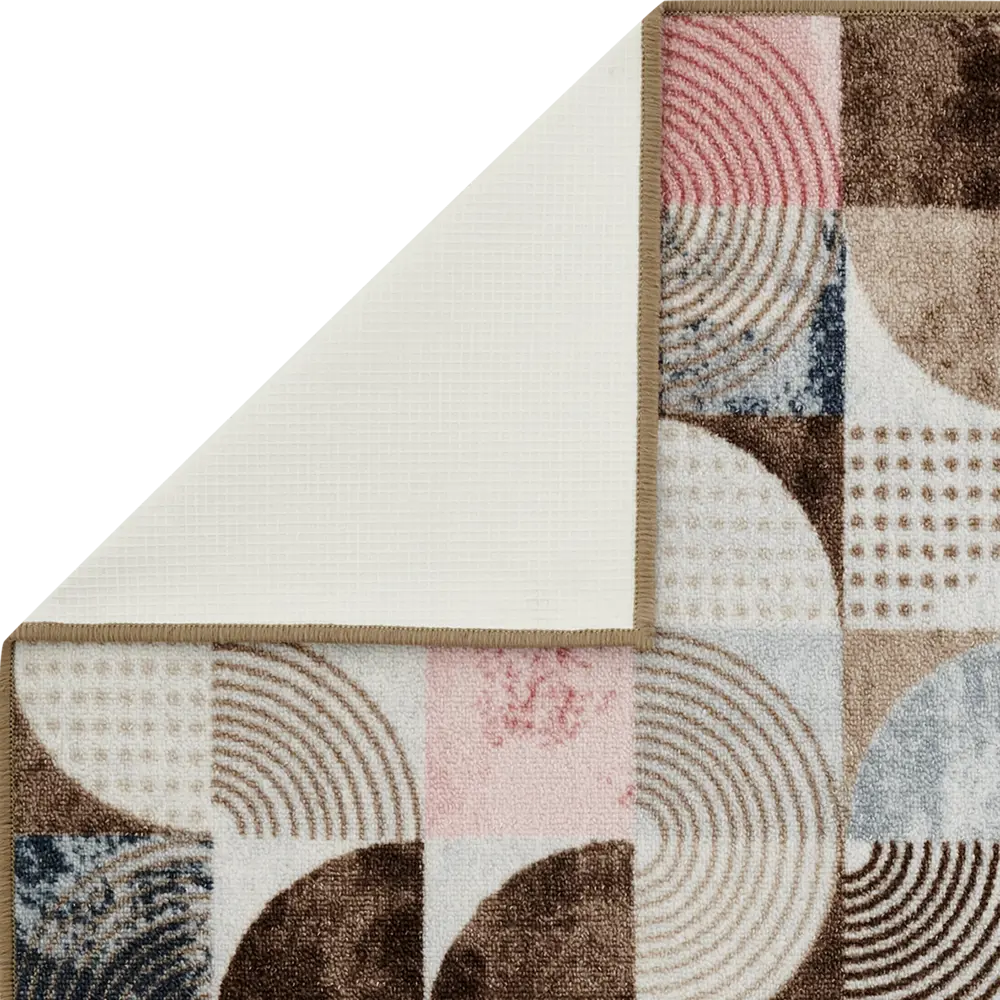 Коврик декоративный нейлон Кристалл 80x200 см цвет бежевый CTIM STLM-2137439 - Вид №4