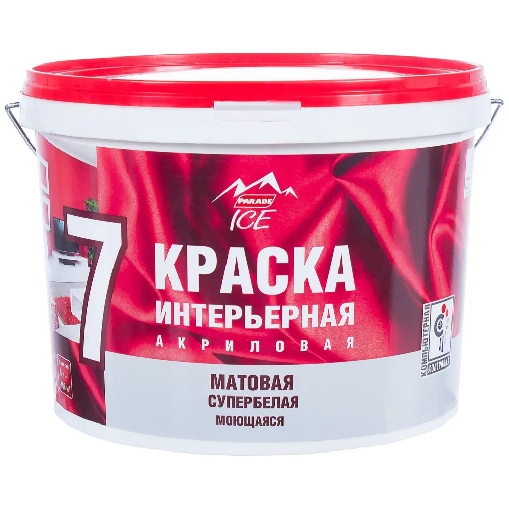 Краска интерьерная Parade Diy-7 цвет белый 9 л база А STLM-2019753