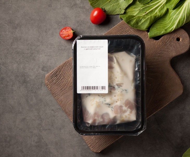 9327 Кролик филе в сливочном соусе с цветной капустой Вкусляндия  - Вид №2