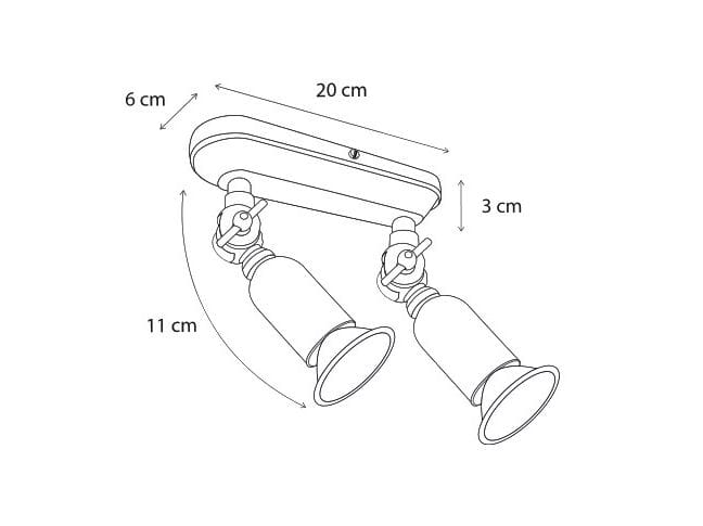 Латунный поворотный многоточечный прожектор Authentage Lighting FISTON ON ROUNDED PROFILE ARCH-00091181 - Вид №2