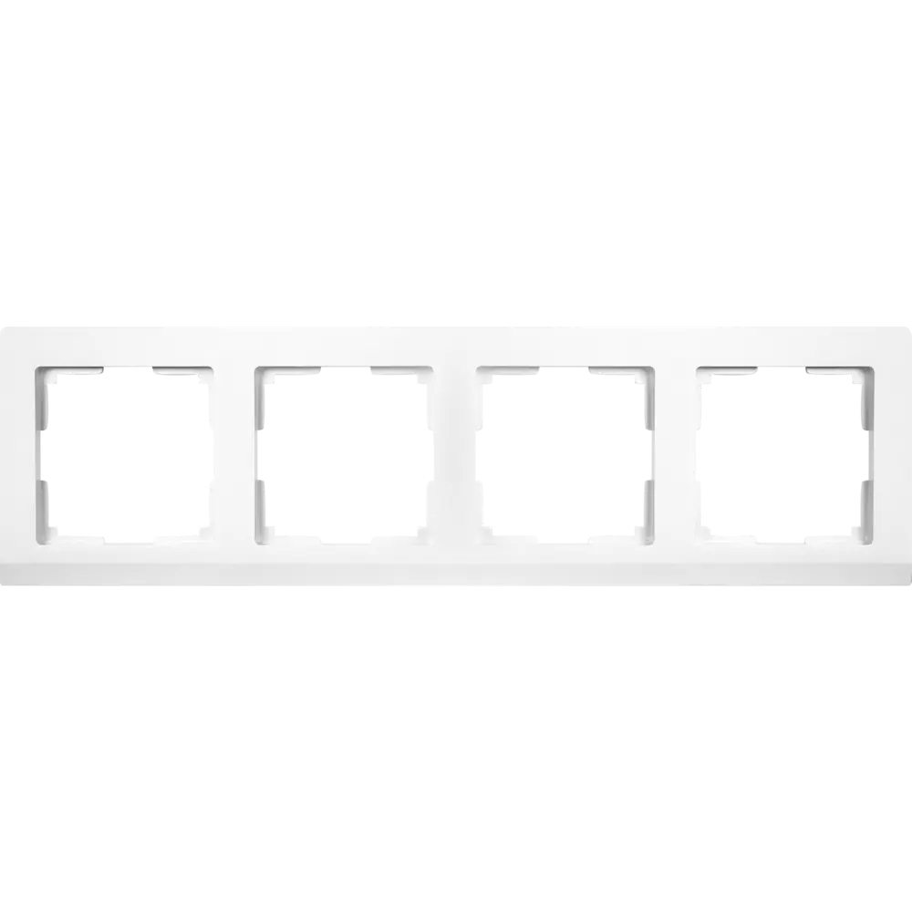 Рамка Werkel Stark для 4 розеток — серебристый акцент вашего интерьера 82125380 STLM-0019709