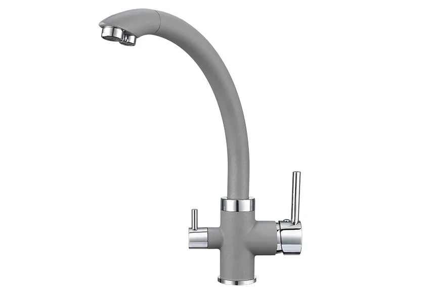 2167, АЛЮМИНИУМ, СМЕСИТЕЛЬ КУХОННЫЙ GRANULA 2167-ST160 - Вид №1