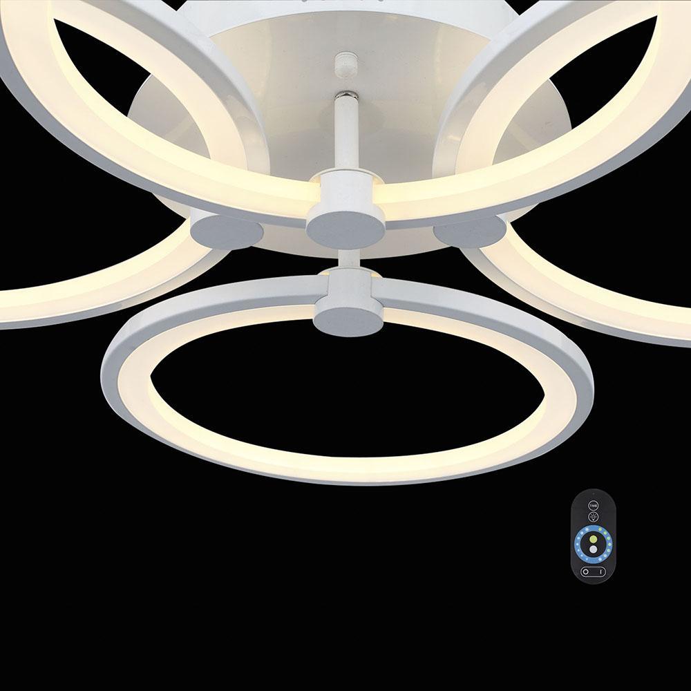 Потолочная светодиодная люстра ST Luce Twiddle Dimmer SL867.502.04 ST LUCE ДИЗАЙНЕРСКИЕ, TWIDDLE DIMMER WHITE 137055 Белый  - Вид №1