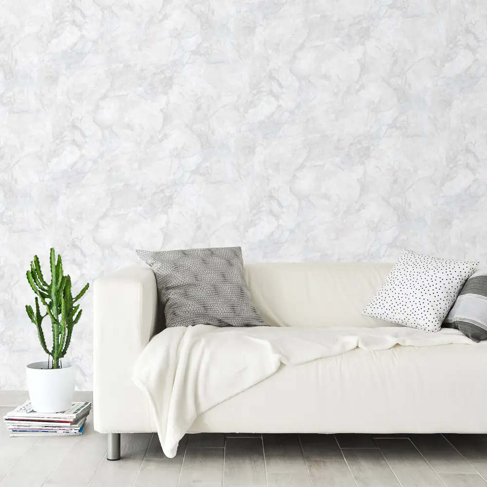 Флизелиновые обои Erismann Murena: элегантный светло-серый фон для интерьера 89337529 STLM-0814326 - Вид №2