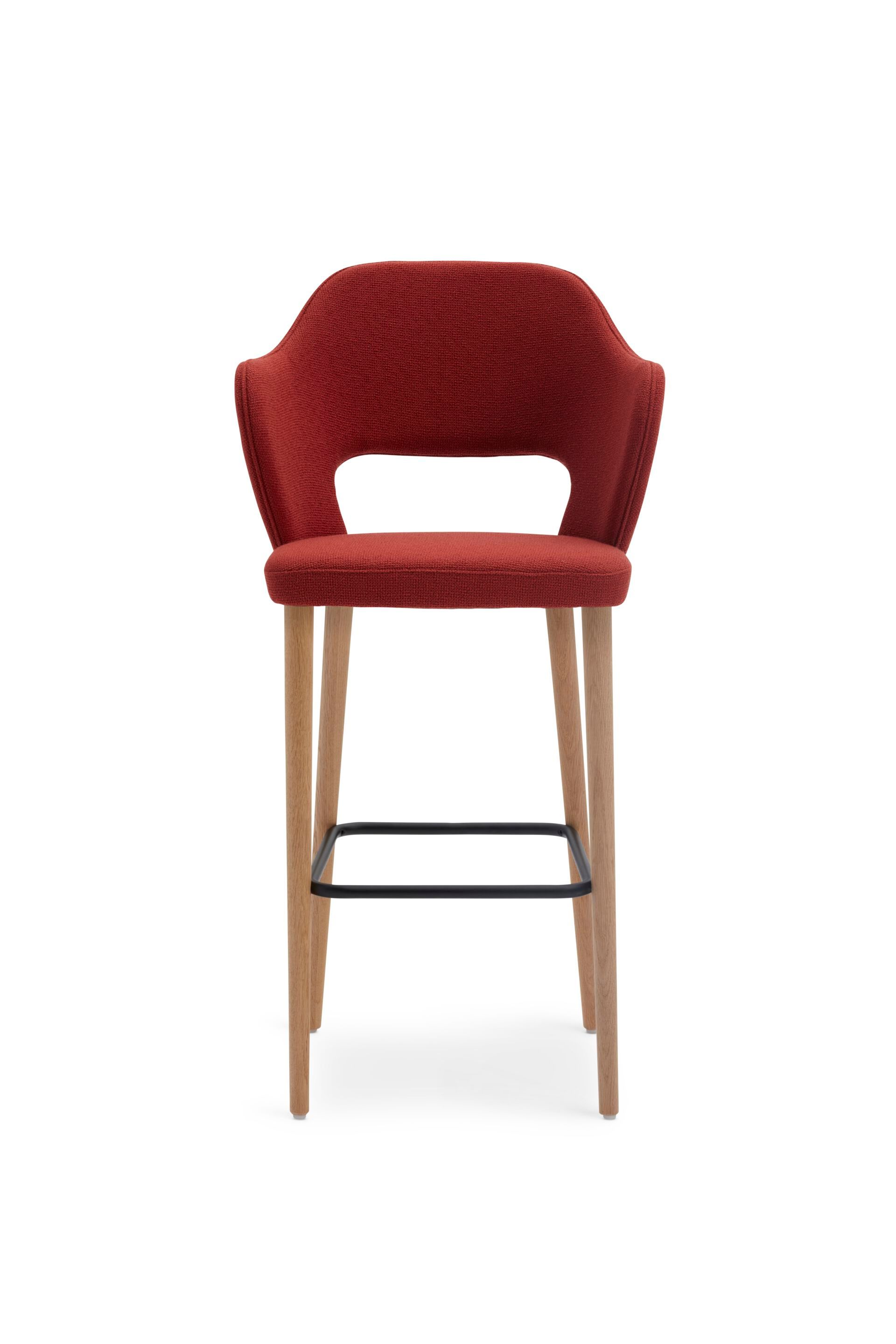 Высокий стул с тканевой подкладкой со спинкой Origins 1971 Quinn ARCH-00058701 - Вид №12