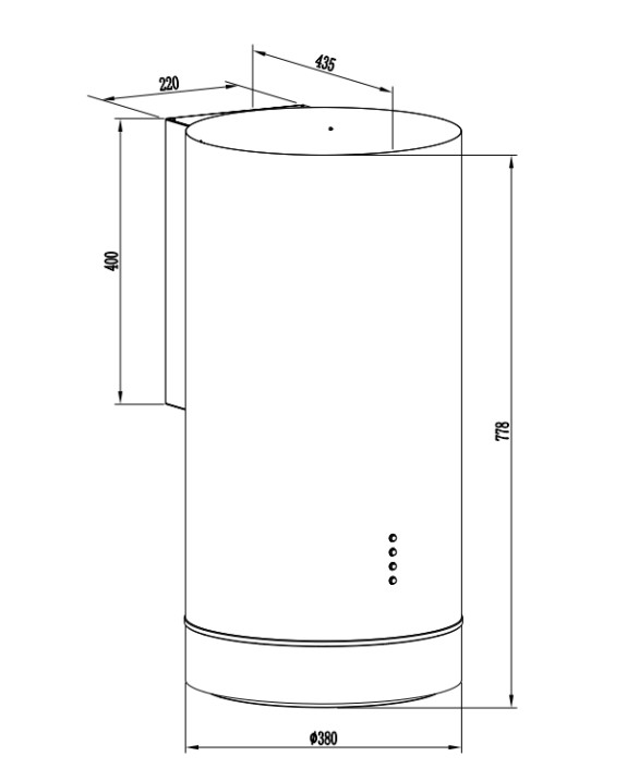 9240968 Вытяжка пристенная SCHTOFF O2 черный STDN-0103574 - Вид №1